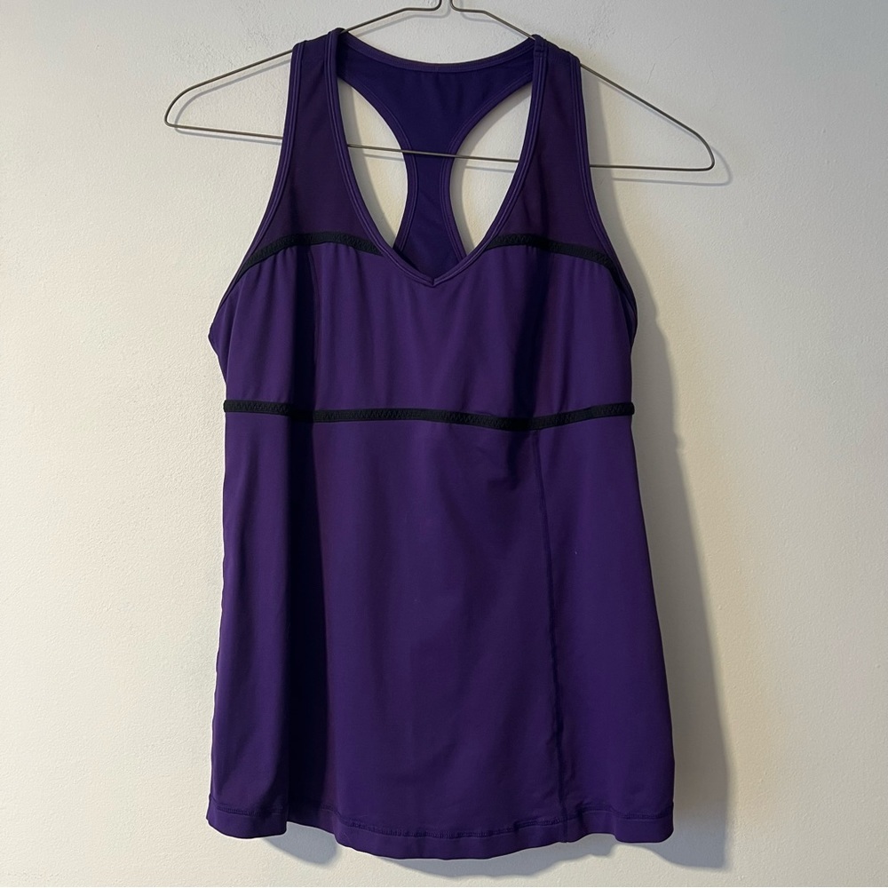 Lululemon Commit Tank Lolo Purple Luxtreme EUC! Rare! 12